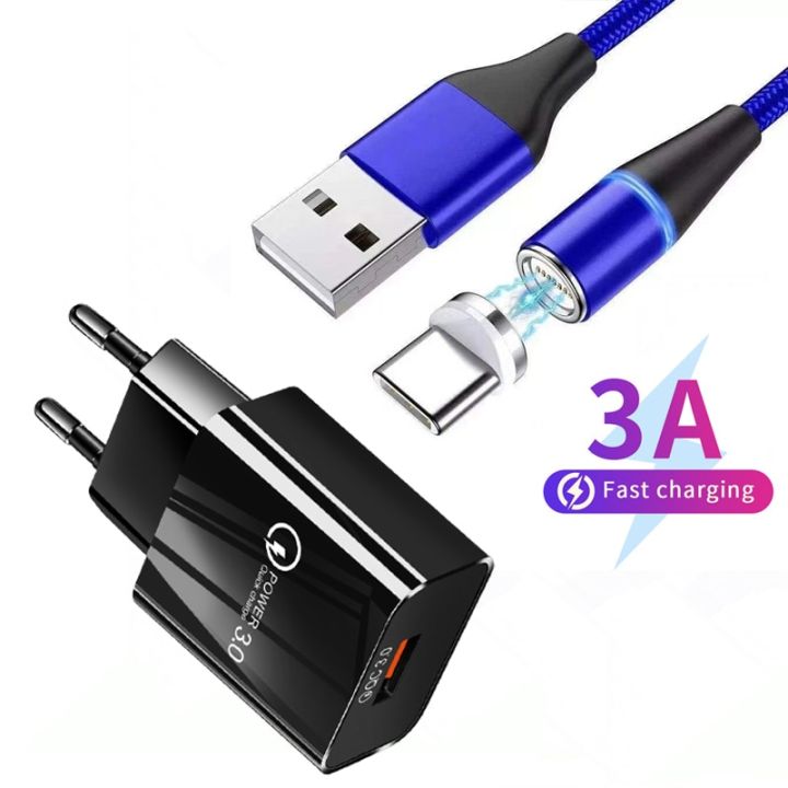 3A Fast Charging Type-C Magnetic Cable Fast Travel Wall