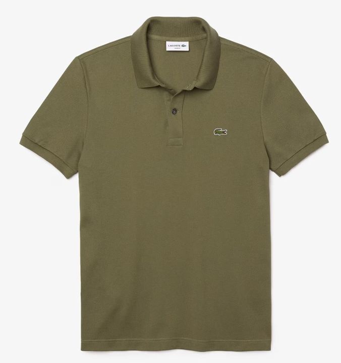 Men'S%20Custom%20Slim%20Fit%20Pony%20Embroidered%20Short-Sleeved%20Polo%20Shirt-%20Olive%20-%20Image%204