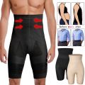 【Worth-Buy】 Men Body Shaper Tummy Control Shorts Shapewear Belly Girdle Boxer Briefs High Waisted Slimming Underwear Leg Compression.