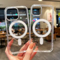 Original Clear Magsafe Magnetic Wireless Charging Animation Case For iPhone 15 14 13 12 11 Plus Mini Pro Max X XS XR 7 8 Cover. 