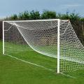 2 Pieces Football Soccer Goal Post Nets For Sports Training Match Replacement - Multi Size - Ensure A Secure Goalpost Setup. 