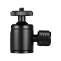 Mini Metal Tripod Head Adapter Ball Head Aluminum Alloy. 