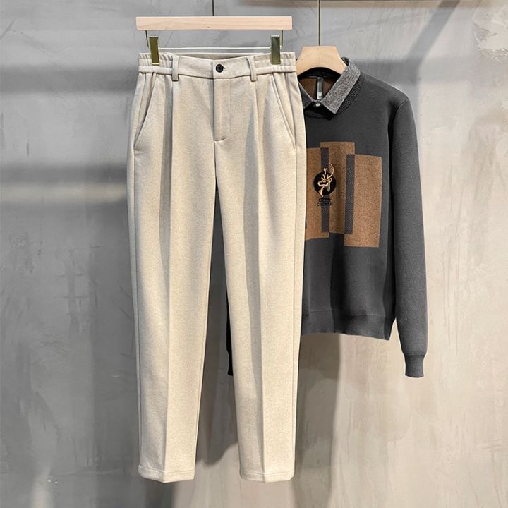 Autumn%20Winter%20Suit%20Pants%20Men%20Thick%20Business%20Elastic%20Waist%20Classic%20Grey%20Brown%20Woolen%20Straight%20Korean%20Formal%20Trousers%20Male%2027-38%20-%20Image%207