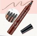 New Four Point Eyebrow Pencil Long Lating Eyebrow Pencil Waterproof Liquid Eyebrow Pencil.