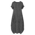 Fashion Summer Printed Dress Women's Sundress ZANZEA 2021 Short Sleeve Tunic Maxi Vestidos Female Casual Polka Dot Robe Oversize. 