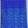 Blue Silk Jamdani Saree for Women -Japani Silk Saree. 