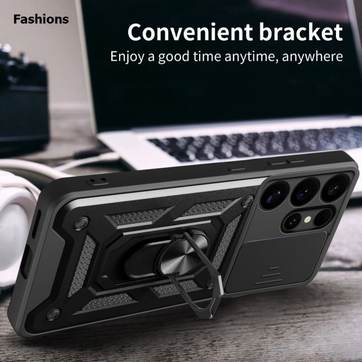 Fashions%20For%20Samsung%20Galaxy%20S25%20S24%20Ultra%20Case%20With%20Slide%20Lens%20Cover%20Rotating%20Ring%20Shockproof%20Stand%20Holder%20Phone%20Case%20for%20S25%20S24%20Plus%20-%20Image%203