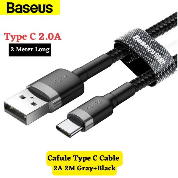 Baseus%20Cafule%202%20Meter%20USB%20Type%20C%20Cable%202A%20QC%203.0%20Nylon%20Braided%20-%20Image%202