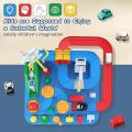 Preschool Educational Car Toys Gifts Puzzle Car Race Tracks, Race Track Toys for Boy Car. 