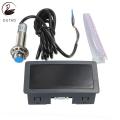 Nax 4 Digital Led Tachometer Rpm Speed Meter + Hall Proximity Switch Sensor Set.