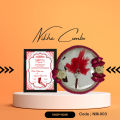 Customised Wedding/Nikah Combo set: Nikah Mirror, Nikah Pen, Nikah Nama For Wall Decor photo frame design. 
