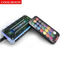 Group Vertical Coolmoon RGB Remote Controller Dc12v 5a Led Smart Fan Controller With 10pcs 6-pin Fan Ports 2pcs 4-pin Light Bar Ports.