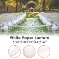 Light up life 3pcs 16'' White Round Paper Lantern lanterns Party Wedding Banquet Event Decora. 