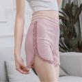 pants women's summer anti-walking plus size outside wearing safety pants, fat mm leggings, lace thin loose three-point shorts.