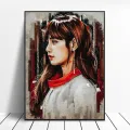 Korean Girl Fashion Pretty Hd Print Painting Group Black Pink Art Canvas Poster Home Wall Fashion Girl Room Living Decor Poster. 