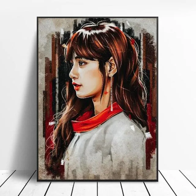 Korean%20Girl%20Fashion%20Pretty%20Hd%20Print%20Painting%20Group%20Black%20Pink%20Art%20Canvas%20Poster%20Home%20Wall%20Fashion%20Girl%20Room%20Living%20Decor%20Poster%20-%20Image%207