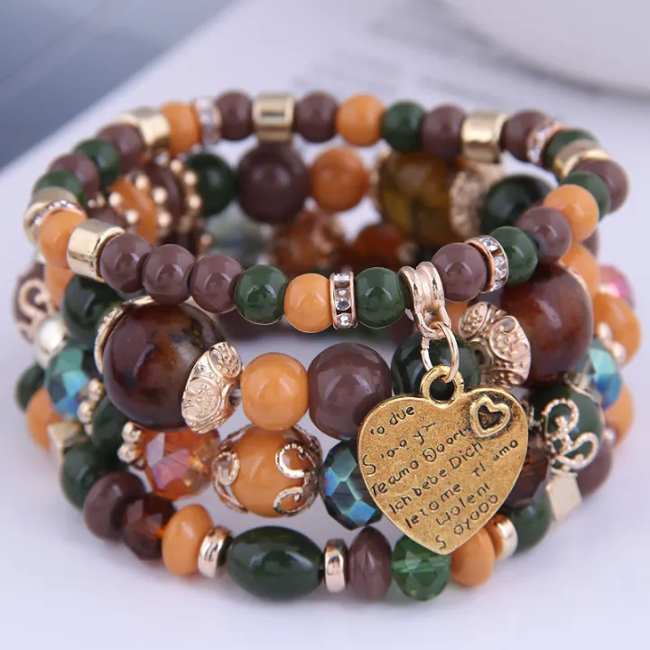 4pcs/set%20Bohemia%20style%20resin%20beads%20crystal%20stone%20heart%20charm%20elastic%20multilayer%20wrap%20bracelet%20for%20women%20jewelry%20-%20Image%205