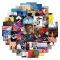 55PCS Music Album Cover Sticker Waterproof Decorative Decal Luggage Notebook Guitar Cup Sticker Wholesale. 