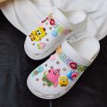 Xiaohongshu new cream glue detachable cartoon spongebob suit accessories hole shoes diy shoe buckle jewelry. 