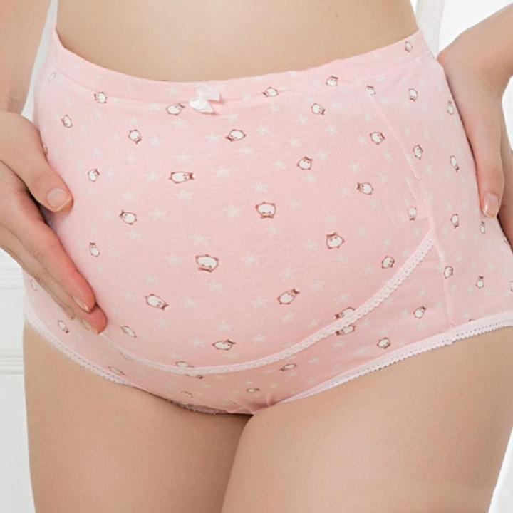 Maternity%20Panties%20Pregnant%20Women%20High%20Waist%20Bear%20Nursing%20Underwear%20Cotton%20Lingerie%20Over%20Bump%20Briefs%20-%20Image%206