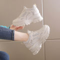 Rimocy Hidden Heels Sneakers for Women Breathable Mesh Platform Sports Shoes Woman Mix Color Height Increasing Casual Shoes House Foocus. 
