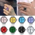 Vintage Punk Elastic Stretchy Quartz Watch Rings / Women Man  Cool Finger Watch Rings /Couple Fashion Watch Ring. 