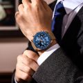 POEDAGAR Top Brand Luxury Men Watch For Man Sports Waterproof Luminous Date Chronograph Leather Men's Watches Quartz Male Clocks.