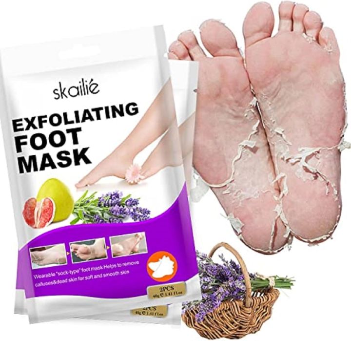 Decent Look Foot Peel Mask for Dry Cracked Feet Heel Repair for Women - Exfoliating Feet Peeling Mask Skincare Product (Pack of 01)