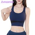 No Steel Rings Sports Bra Comfortable Seamless Push Up Sports Bra for Active Women Quick-drying Adjustable for Jogging Exercise Shockproof Breathable Design Seamless Bottoming Vest.
