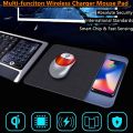 Multifunctional Phone Wireless Charger Rubber Mouse Pad Fast Charging Foldable Waterproof. 