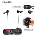 CoMica CVM-D02 Microphone 2.5M Lavalier Omnidirectional Condenser Mic for DSLR Camera Smart Phone Gopro Studio Microphone.