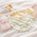 5A women panties pure cotton antibacterial mid waist girl triangle pants women minimalist shorts.