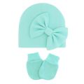 Baby Girl Hat Gloves Set Cotton Newborn Beanie for Girls Accessories Baby Cap Toddler Infant Bonnet Hats New Born Gift.