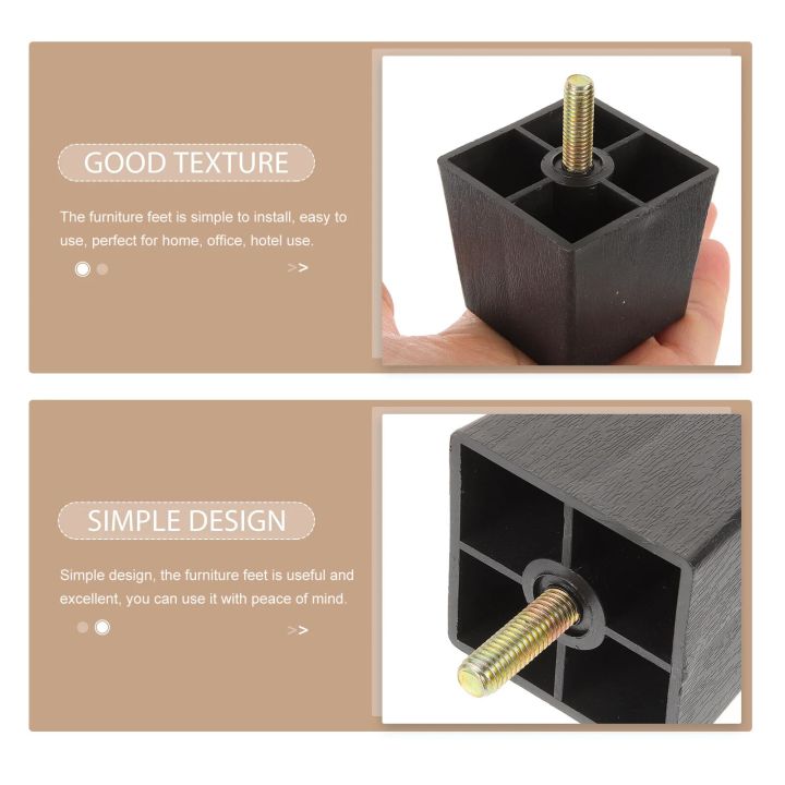 4%20Pcs%20Replace%20Rubber%20Plastic%20Sofa%20Legs%20Furniture%20Cabinet%20Replacement%20Feet%20Metal%20for%20-%20Image%202