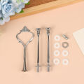 Cake Plate Stands Multi-style 3 Tier Plate Handle Fitting Hardware Rod Cake Plate Stand Wedding Birthday Party Cake Stand. 