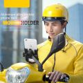 Motorcycle Mount Bike Mobile Phone Holder Aluminum Alloy with 360 Degree Rotation Adjustable Motor Phone Holder.