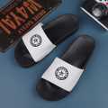 Indispensable-Quality Black And White Color KIN PETROLEUM Lightweight Slide Slipper For Men S27.