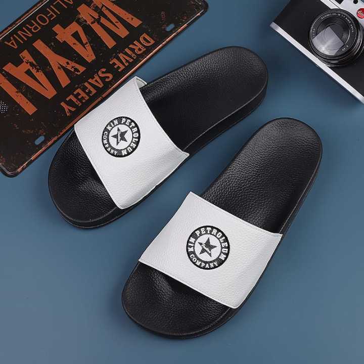 Indispensable-Quality%20Black%20And%20White%20Color%20KIN%20PETROLEUM%20Lightweight%20Slide%20Slipper%20For%20Men%20S27%20-%20Image%206
