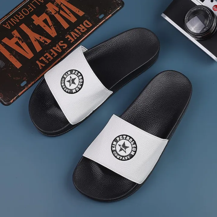 Indispensable-Quality%20Black%20And%20White%20Color%20KIN%20PETROLEUM%20Lightweight%20Slide%20Slipper%20For%20Men%20S27%20-%20Image%206