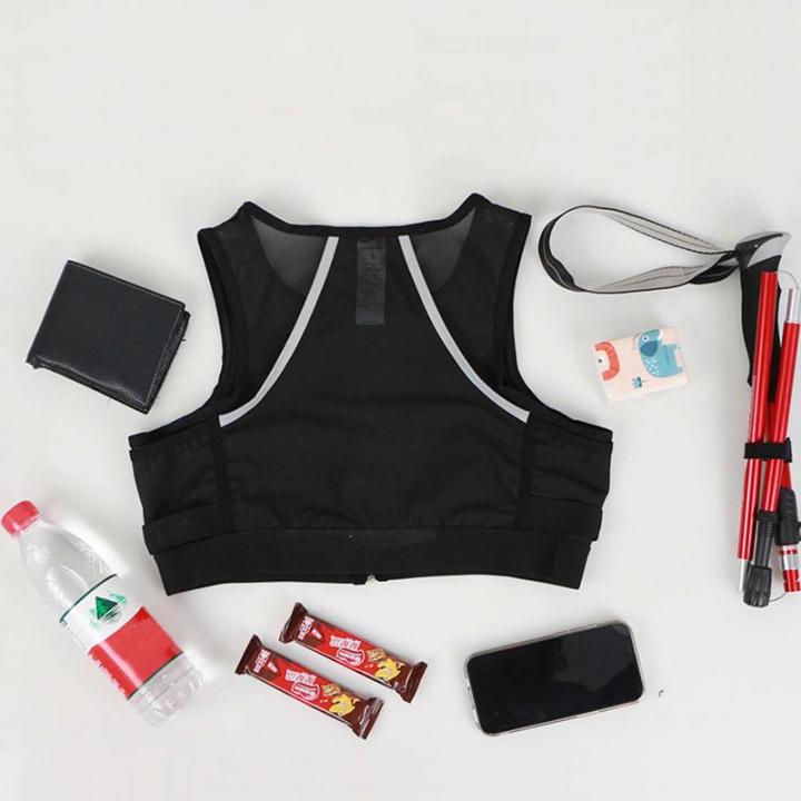 Universal Reflective Running Vest Backpack Lightweight Sport Running Vest Mobile Phone Cards Bag For Jogging Fitness