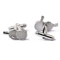 【beauty code store】Pingpong Links Creative tennis racket Cufflinks Men Fashion Ping Pong Cufflink High Quality Cuff Buttons. 