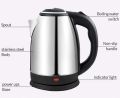 Electric Kettle Model NEK-1216 stainless steel body Osaka Japan technology silver color.