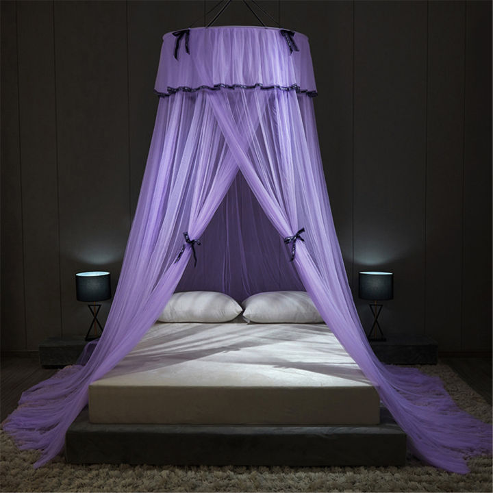 Comfortable%20Ceiling-Mounted%20Mosquito%20Net%20Free%20Installation%20Home%20Dome%20Foldable%20Bed%20Canopy%20For%201.2-1.8M%20Bed%20-%20Image%203