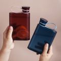 500ML Creative Matte Flat Plastic Water Bottle A5 Outdoor Sport Portable Bottle Notebook Kettle Bottle for Male and Female. 