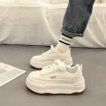 Popular Platform White Shoes Women's Autumn and WinterinsTrendy Korean Casual Sneakers2023New All-Match Dissolved Sneakers.