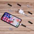 4pcs Spiral Data Cable Protective Cover Suction Cup Is Suitable for The Charging Cable 0.03 mm / 4pcs Charger Cord Saver Cable Protector. 