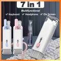 Keyboard Cleaning Tool Portable Multifunctional Cleaning brush Tool Electronics 7 in 1 Earbud keyboard laptop Cleaning Pen cleaner Kit. 
