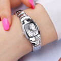 Ladies Fashion Luxury Stainless Steel Watches Casual Wrist Quartz Watches Waist Watch for Woman and Girl.
