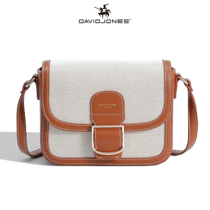 David Jones Paris women crossbody bag pu leather female handbag small chain lady shoulder bag CM7014