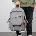 Men's Waterproof Backpack Simple Solid Urban Man USB Backpacks for Men Lightweight Commuter Laptop Backpack Trend School Bag.